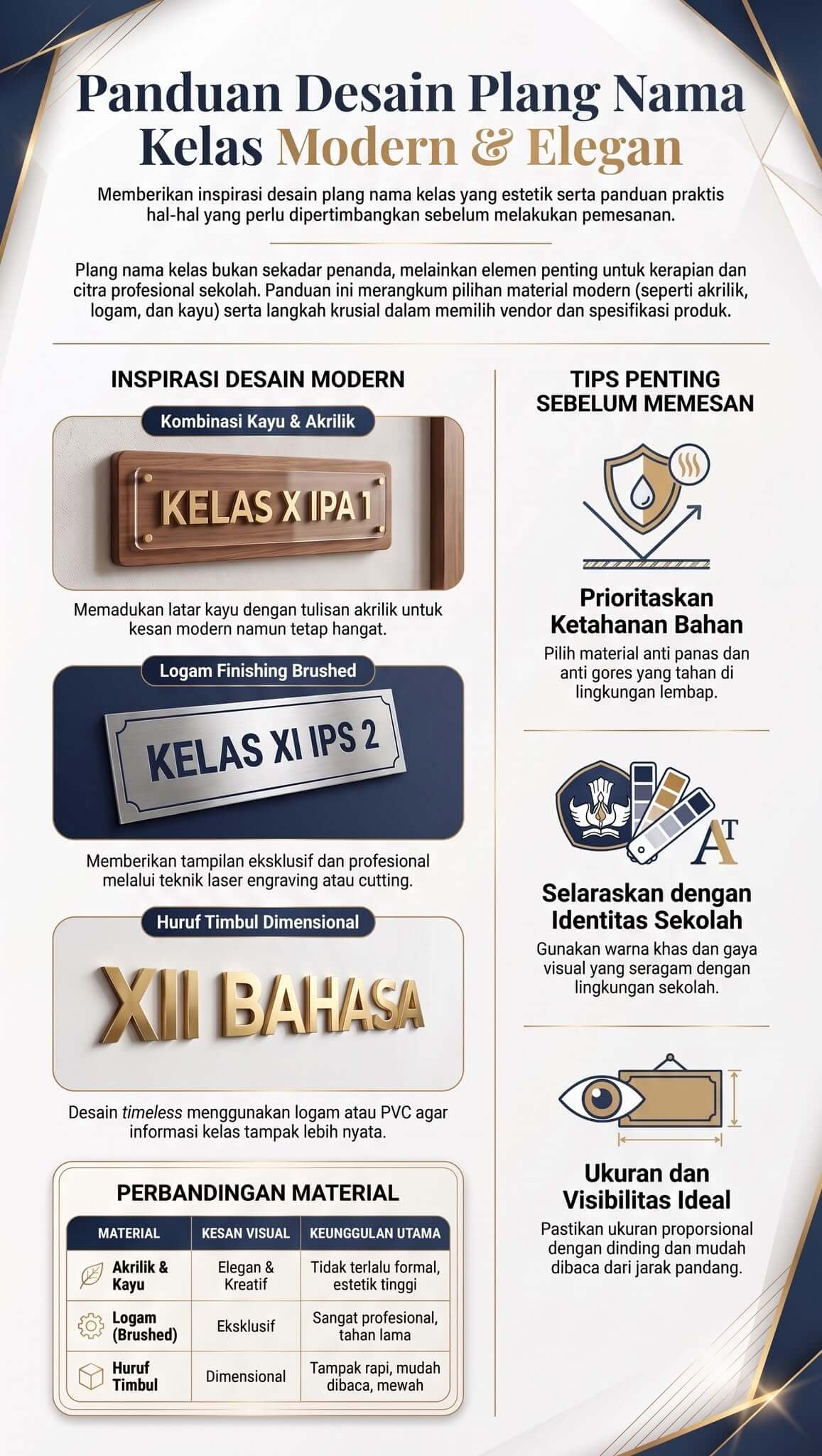 Plang Nama Kelas Bogor
