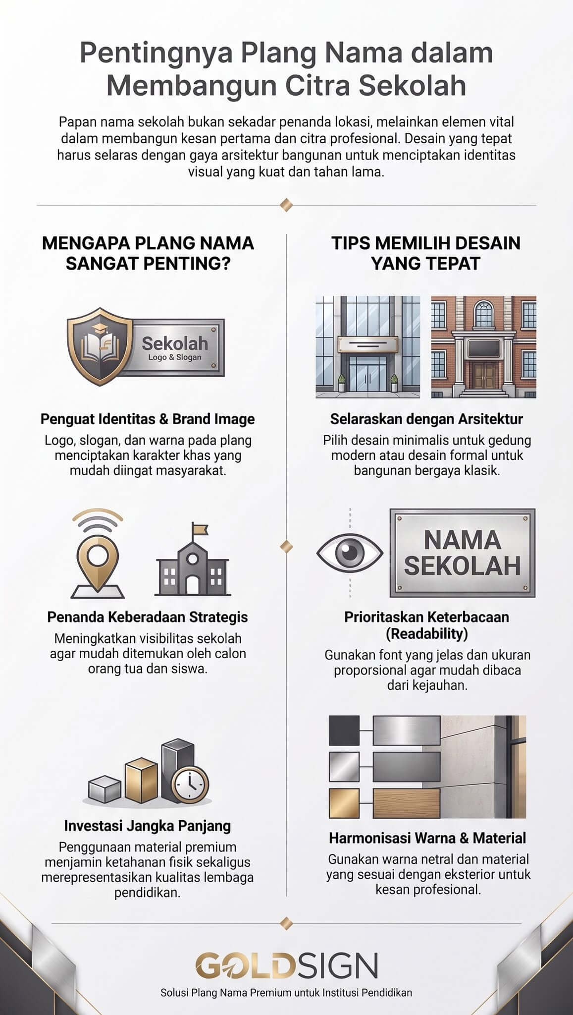 Plang Nama Sekolah Bogor Plang Nama Sekolah Bogor